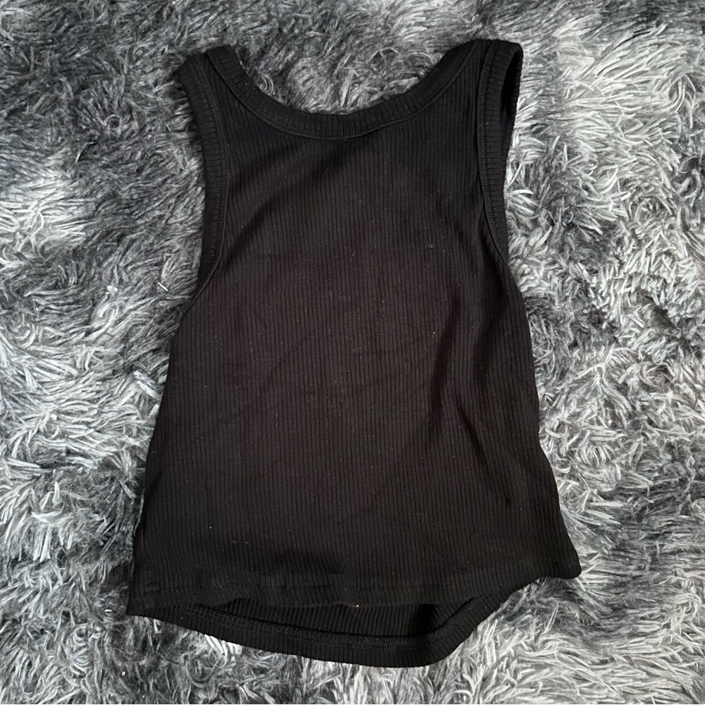 Black tank top